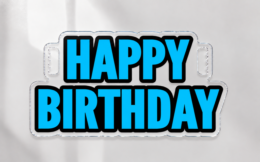 Happy Birthday Sign- Blue