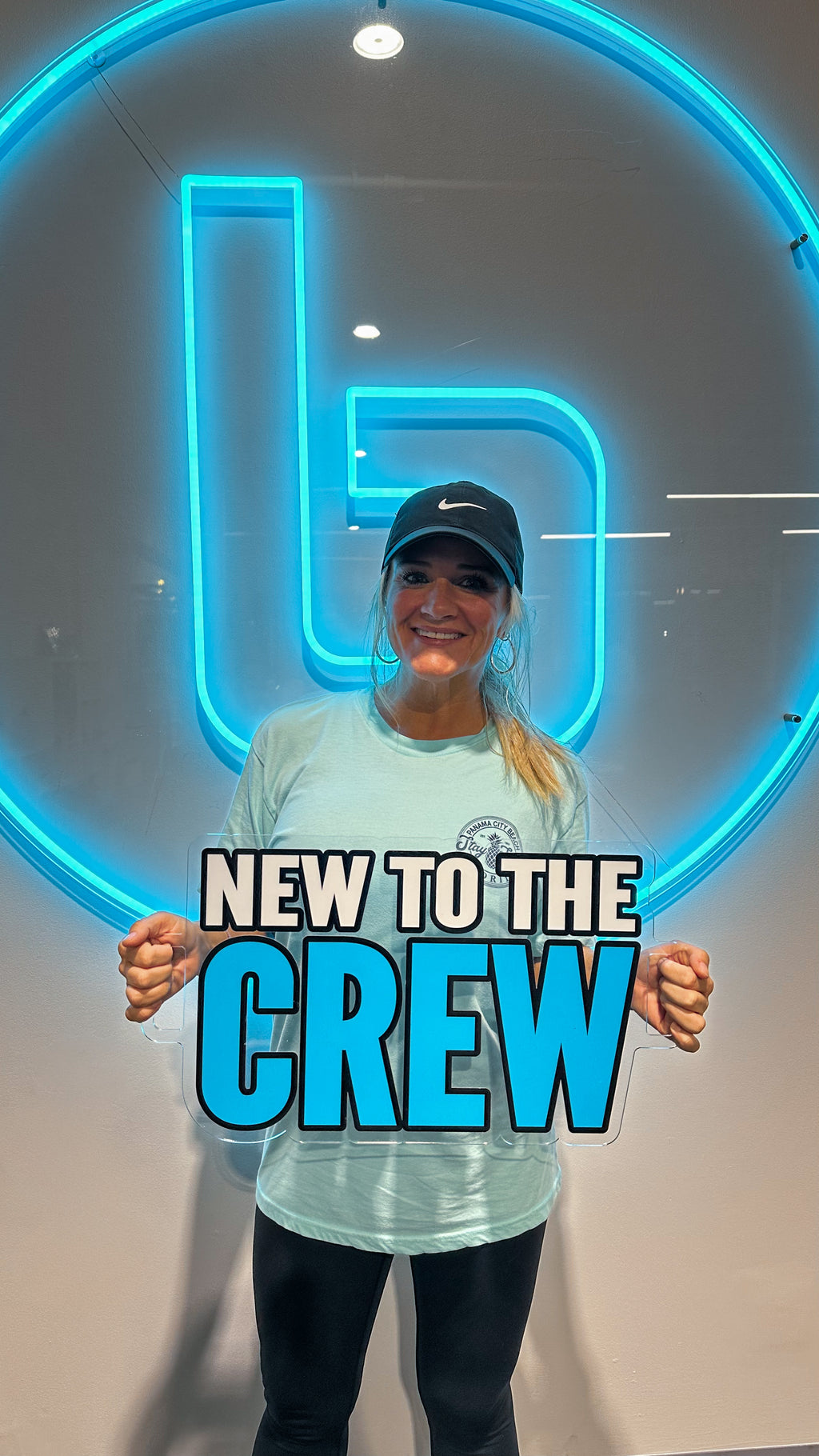 New to the Crew Sign- Clear